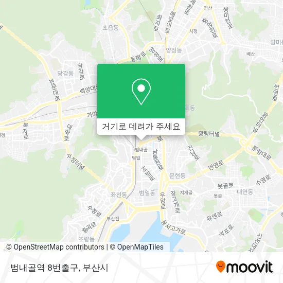 범내골역 8번출구 지도