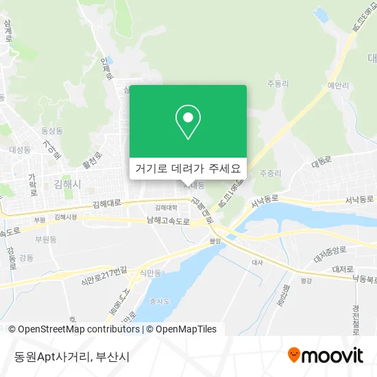 동원Apt사거리 지도