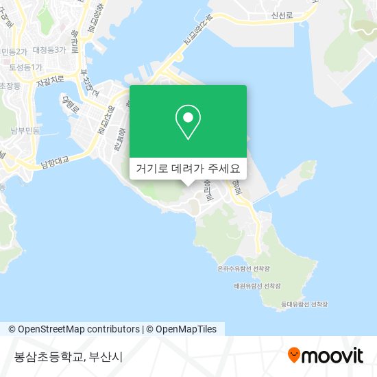 봉삼초등학교 지도