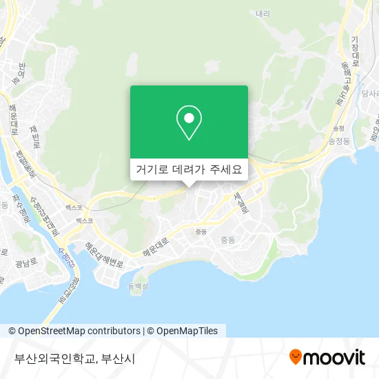 부산외국인학교 지도