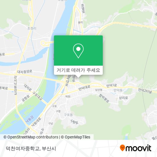 덕천여자중학교 지도