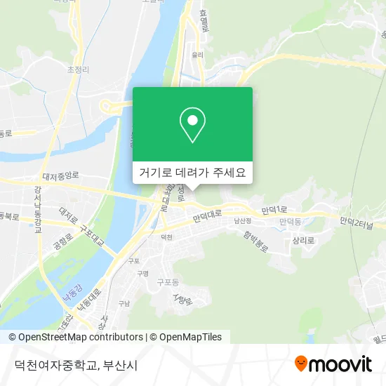 덕천여자중학교 지도