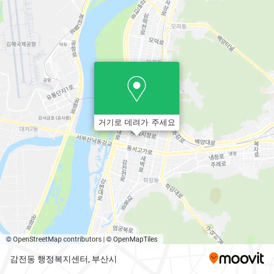 감전동 행정복지센터 지도