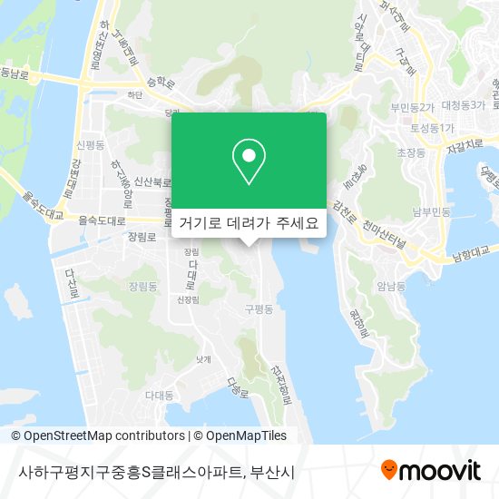 사하구평지구중흥S클래스아파트 지도