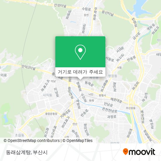 동래삼계탕 지도