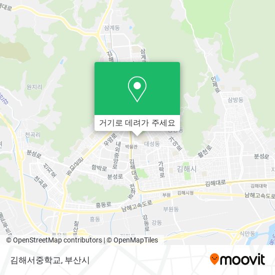 김해서중학교 지도