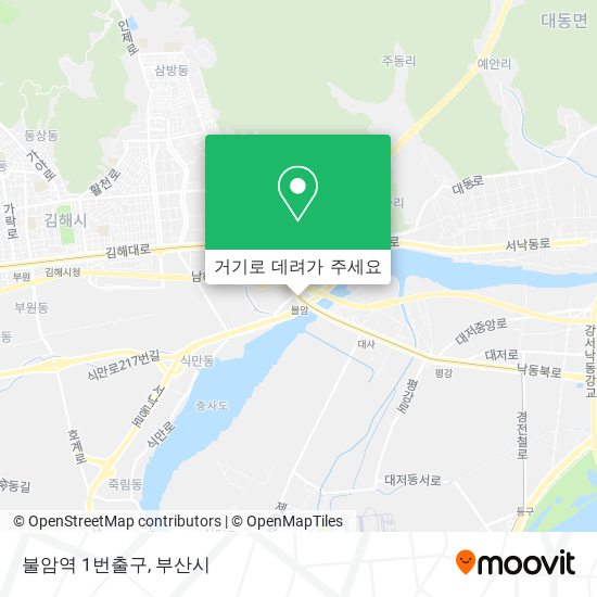 불암역 1번출구 지도