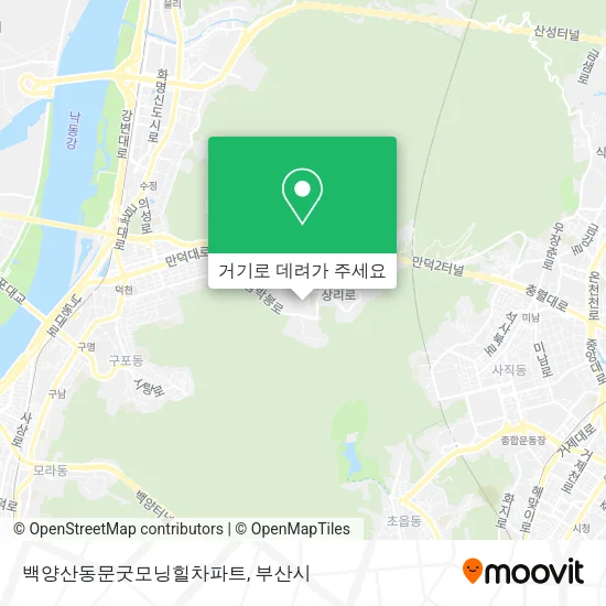 백양산동문굿모닝힐차파트 지도