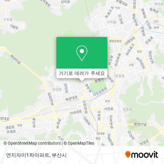연지자이1차아파트 지도
