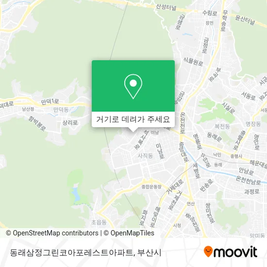 동래삼정그린코아포레스트아파트 지도