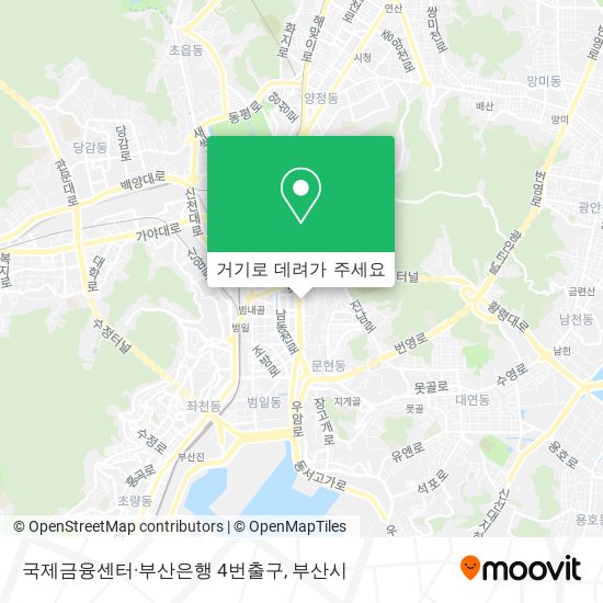 국제금융센터·부산은행 4번출구 지도