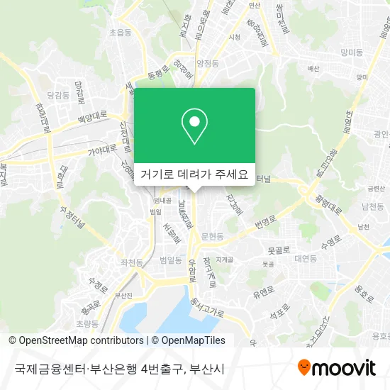 국제금융센터·부산은행 4번출구 지도