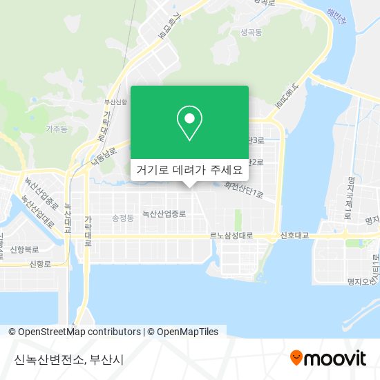 신녹산변전소 지도