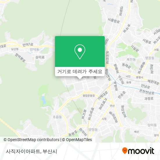 사직자이아파트 지도