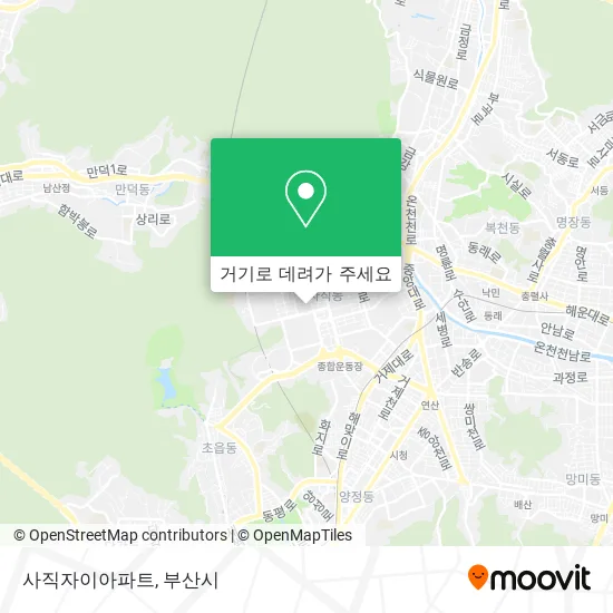 사직자이아파트 지도