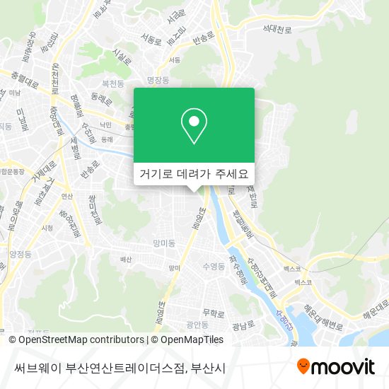 써브웨이 부산연산트레이더스점 지도