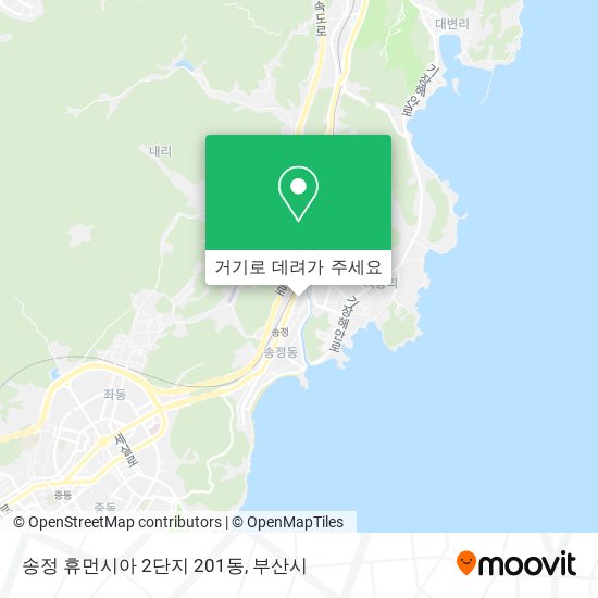 송정 휴먼시아 2단지 201동 지도