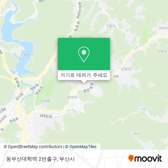 동부산대학역 2번출구 지도