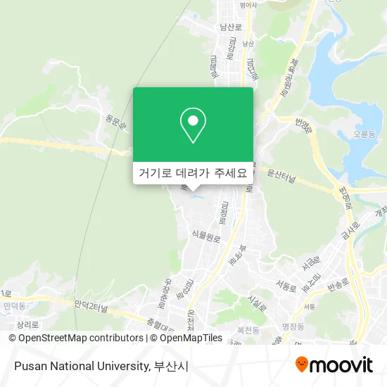 Pusan National University 지도