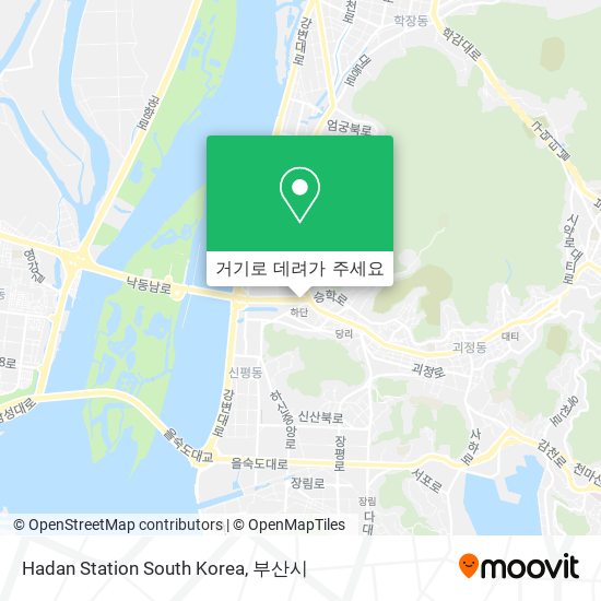 Hadan Station South Korea 지도