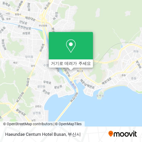 Haeundae Centum Hotel Busan 지도