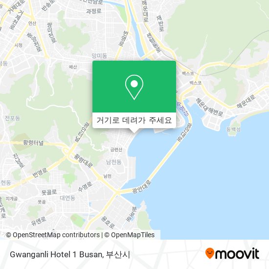 Gwanganli Hotel 1 Busan 지도