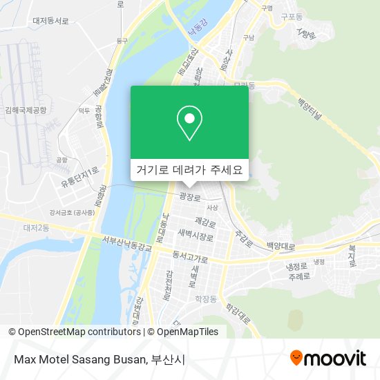 Max Motel Sasang Busan 지도