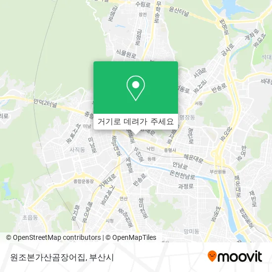원조본가산곰장어집 지도