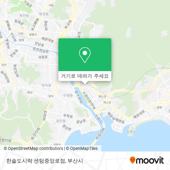 한솥도시락 센텀중앙로점 지도