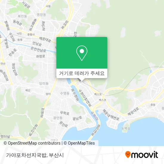 가야포차선지국밥 지도