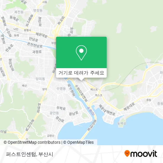 퍼스트인센텀 지도