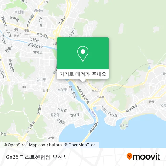 Gs25 퍼스트센텀점 지도