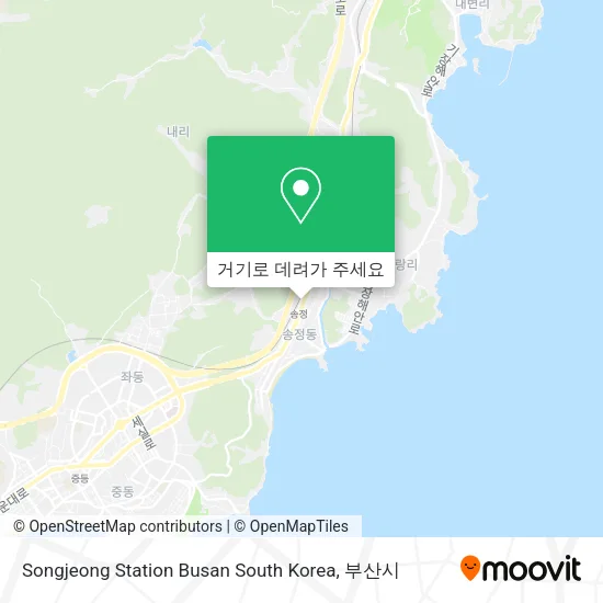 Songjeong Station Busan South Korea 지도