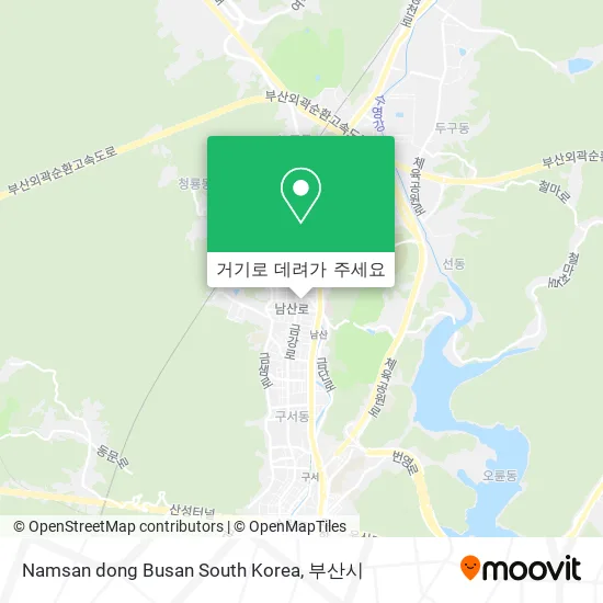 Namsan dong Busan South Korea 지도