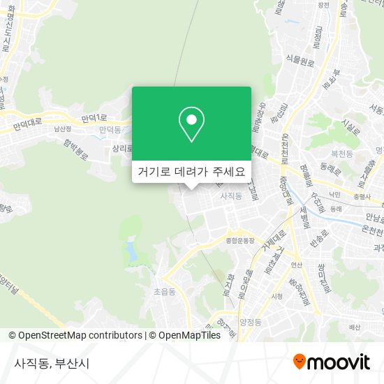 사직동 지도