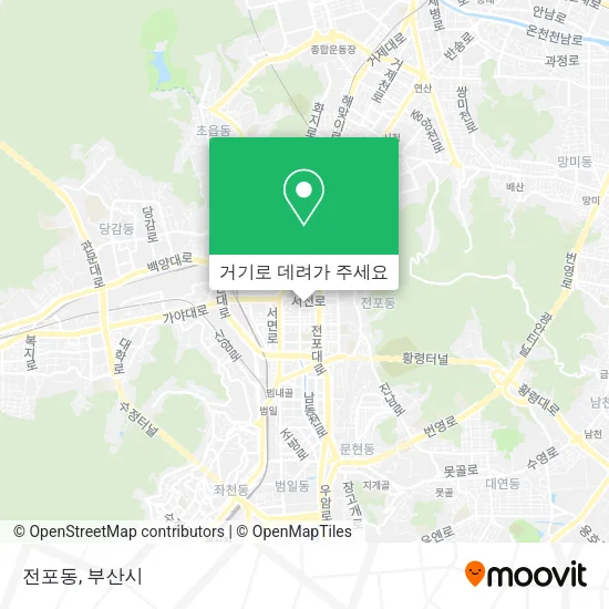 전포동 지도