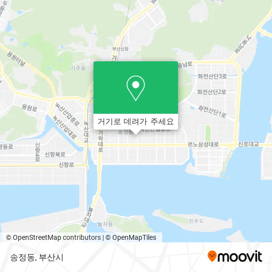 송정동 지도