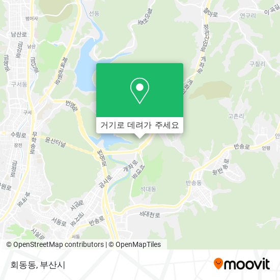 회동동 지도