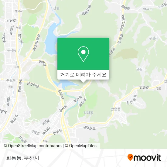회동동 지도