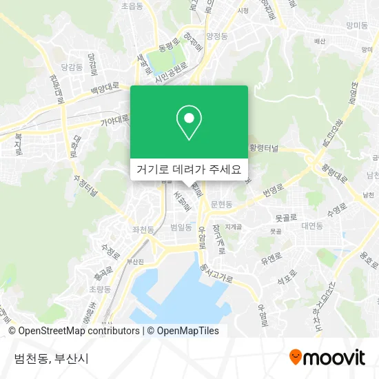 범천동 지도