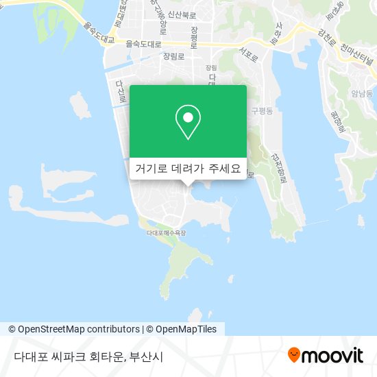 다대포 씨파크 회타운 지도