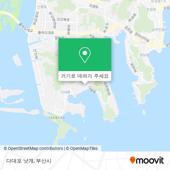 다대포 낫개 지도