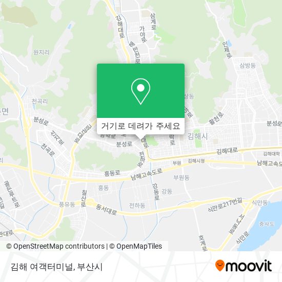 김해 여객터미널 지도