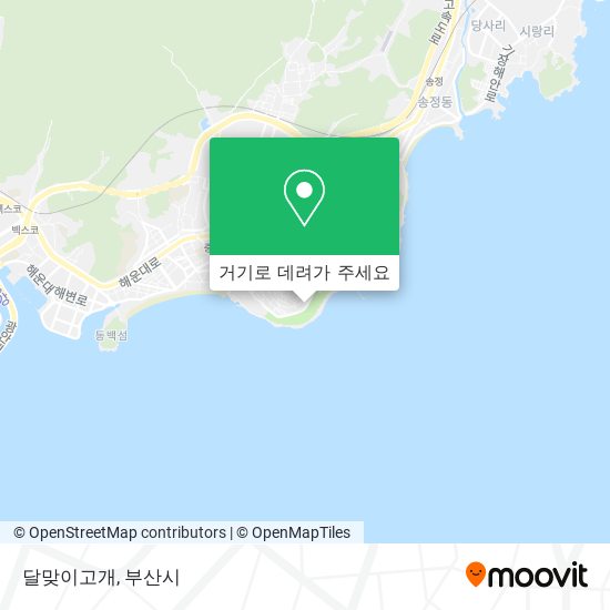 달맞이고개 지도