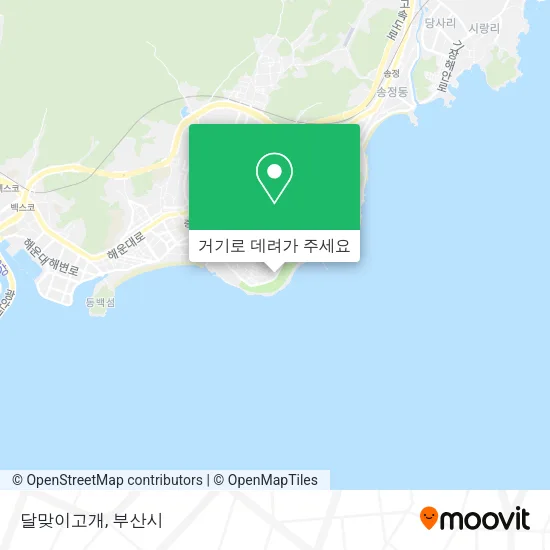 달맞이고개 지도