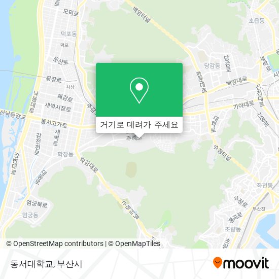 동서대학교 지도