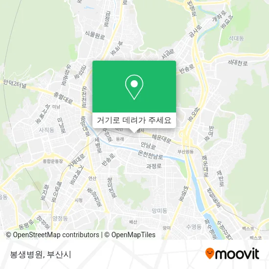 봉생병원 지도