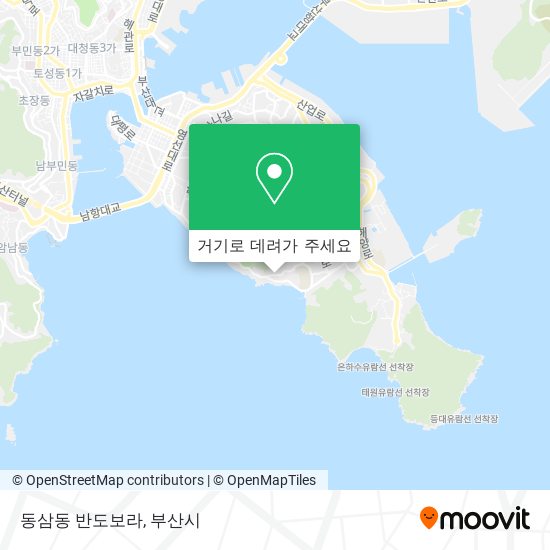 동삼동 반도보라 지도