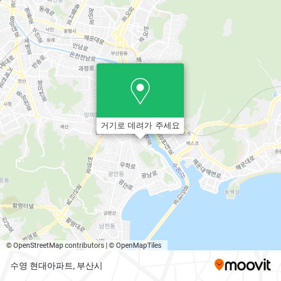 수영 현대아파트 지도