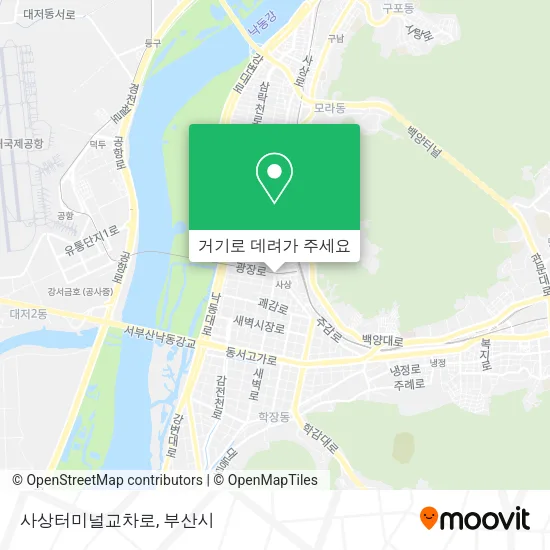 사상터미널교차로 지도